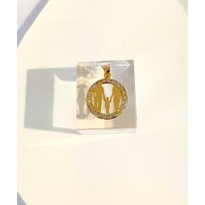 Κολιέ Σε Κίτρινο Χρυσό 14Κ - Οικογένεια με ένα παιδί (N273)